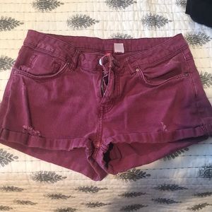 Maroon shorts